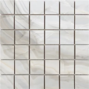 Happy Floors Athena Plata Porcelain Mosaic Polished- 2" x 2"