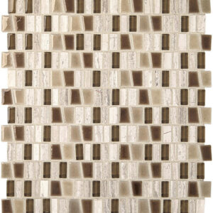 Marazzi Midpark Mosaics - MP08 Sandbox Trapezoid Random Natural Stone Matte - Wall Tile, 1"