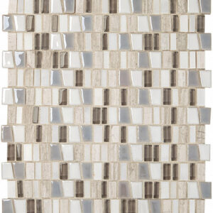 Marazzi Midpark Mosaics - MP11 Rainstorm Trapezoid Random Natural Stone Matte - Wall Tile, 1"