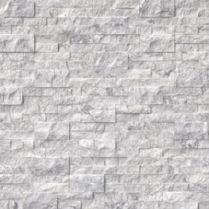 MSI Arabescato Carrara - White Cool Rectangle Marble Split Face - Wall Tile, 6" x 24"