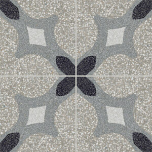 Marazzi D_Segni Terrazzo - M1LL Croix Square Croix Colorbody Porcelain Matte - Wall and Floor Tile, 8" x 8"