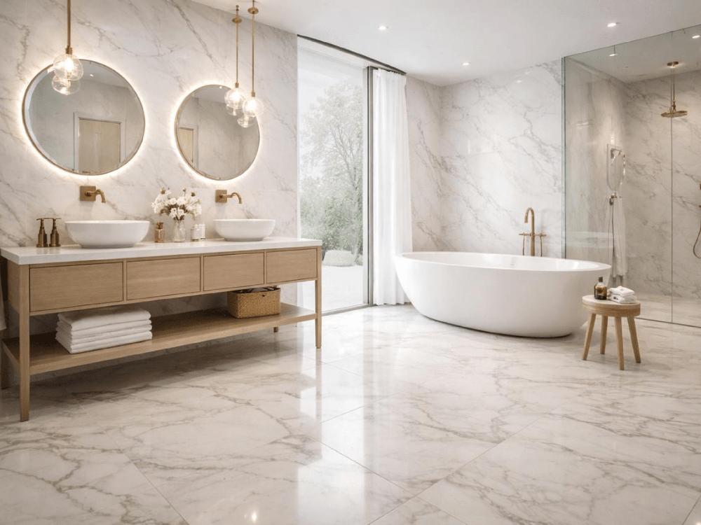 onyx porcelain tile bathroom wall and floor