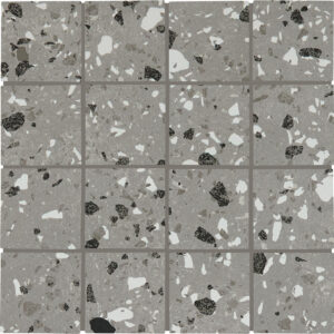 Daltile Poke - PK22 Smoke Flecks Straight Joint Glazed Porcelain Matte - Wall and Floor Tile, 12" x 12"