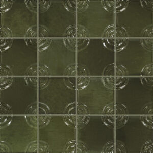 Daltile Relicca - RA04 Nook Square Glazed Ceramic Circle Glossy - Wall Tile, 4" x 4"